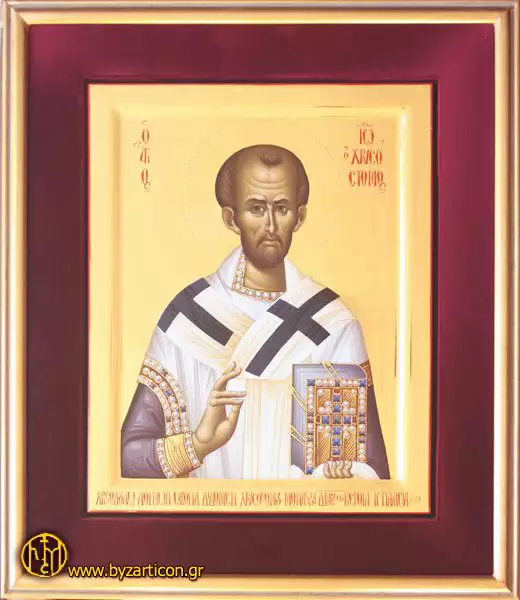 SAINT JOHN CHRYSOSTOM, WITH FRAME