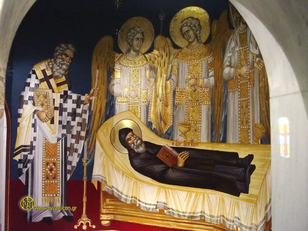 THE DORMITION OF SAINT ANTHONY OF VERIA