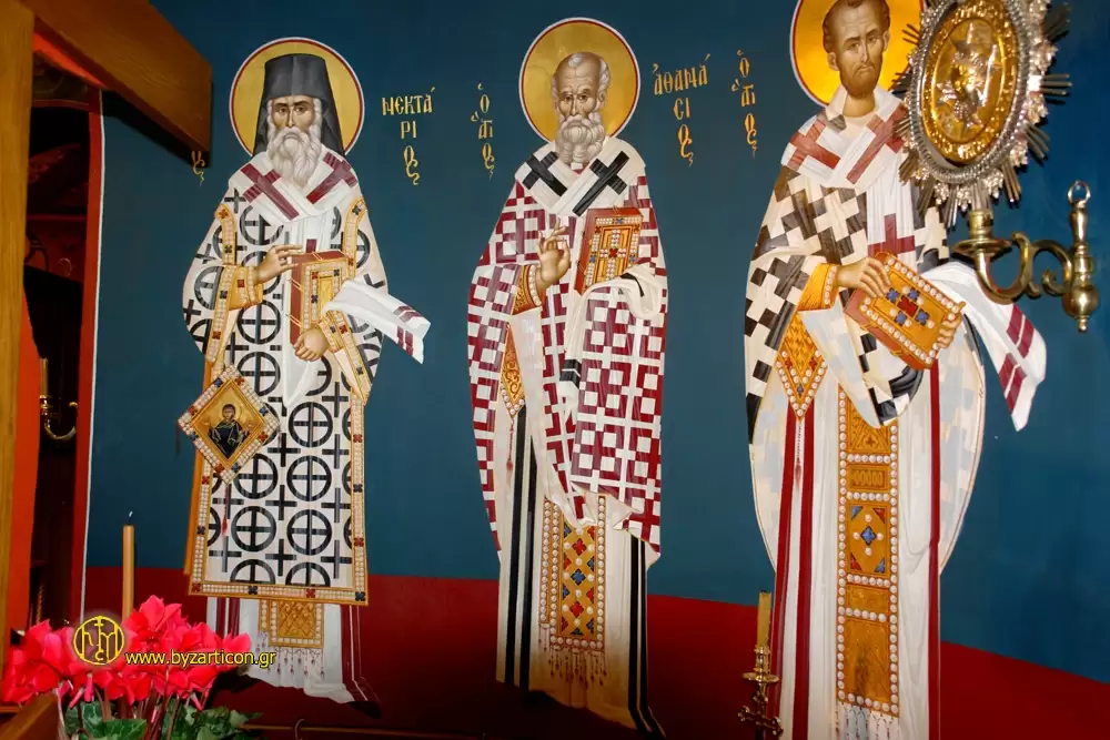 ST. NEKTARIOS, ATHANASIOS, JOHN CHRYSOSTOMOS