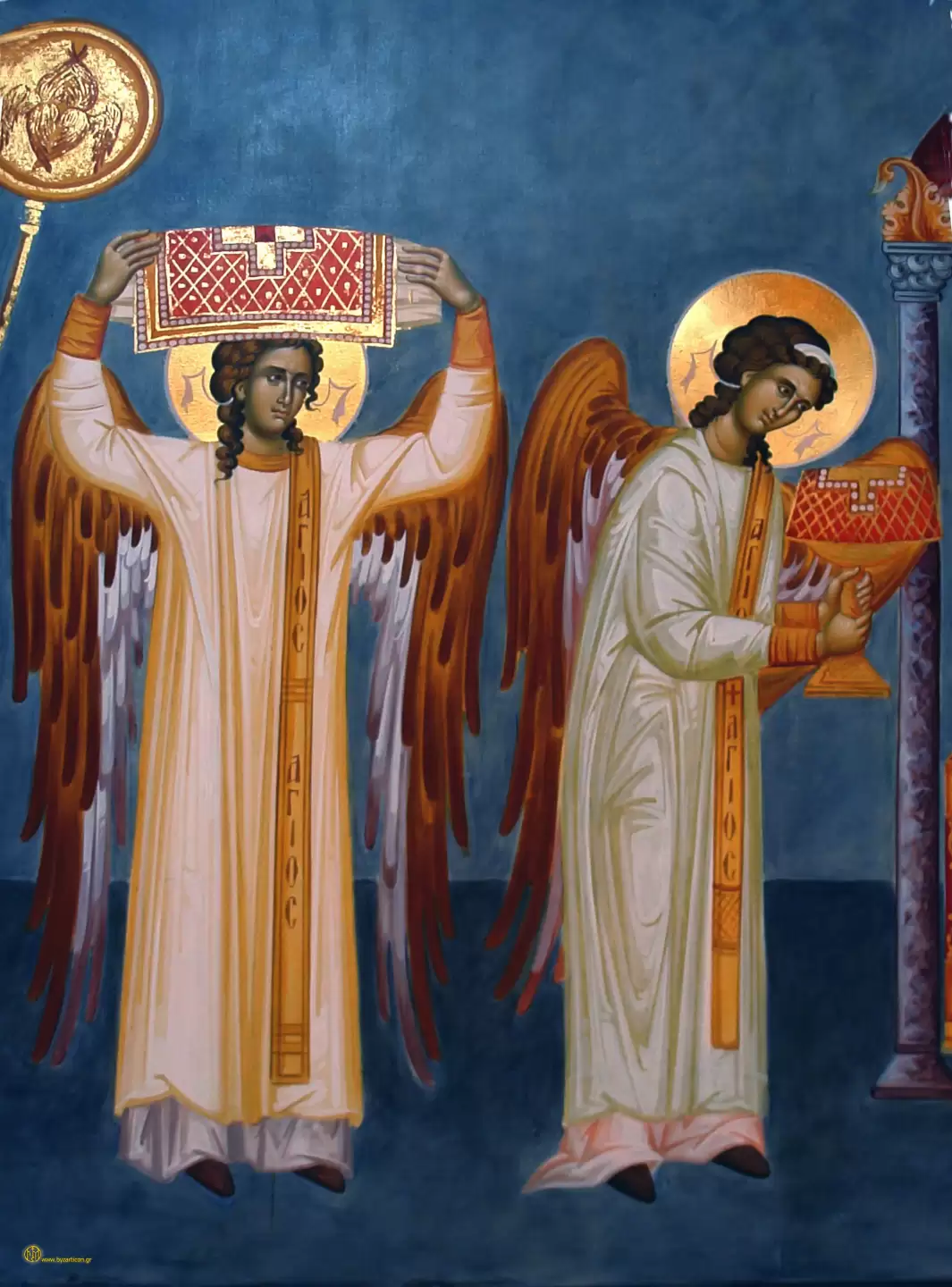 ANGELS SERVING IN THE DIVINE LITURGY, DETAIL 2