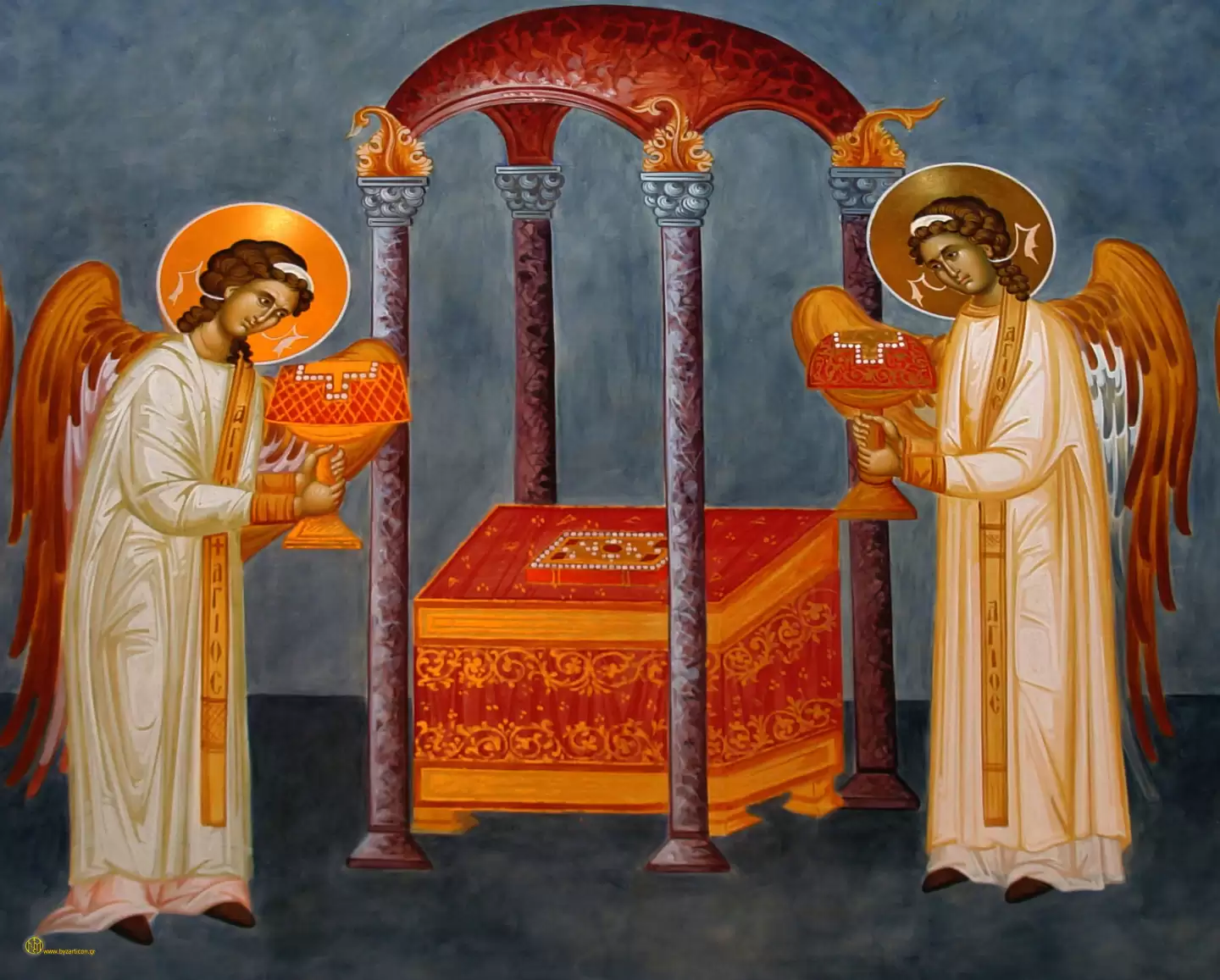 ANGELS SERVING IN THE DIVINE LITURGY, DETAIL 6