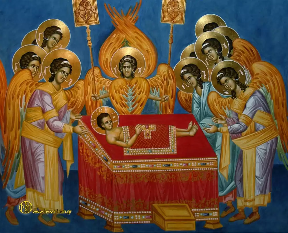 ANGELS SERVING IN THE DIVINE LITURGY DETAIL 01