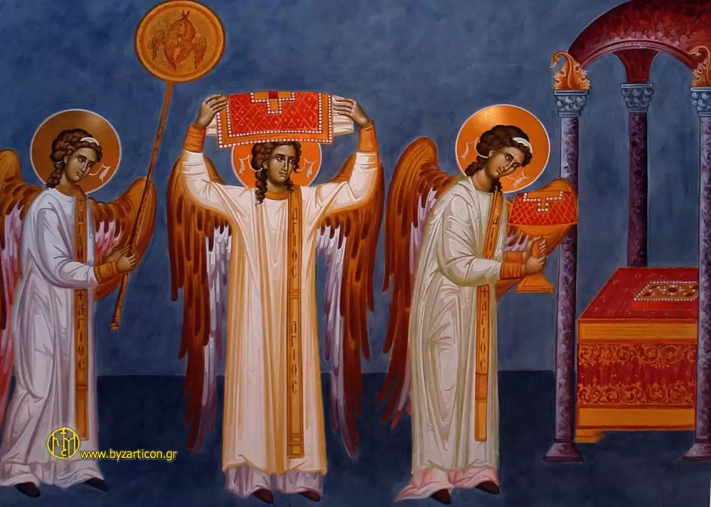 ANGELS SERVING IN THE DIVINE LITURGY DETAIL 04